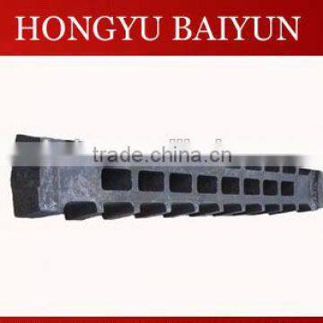 Manganese steel parts for shredder machine grates