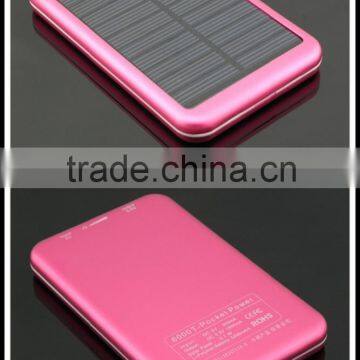 Wholesale Slim Portable Solar Mobile Charger Fast Charge Power Bank 5000mah photo-5