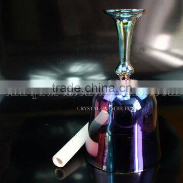 Light Titanium Quartz Crystal Singing Grail Bowl With Handle or Stand and Seven Color photo-2
