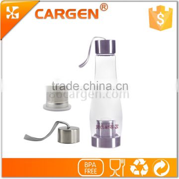 Promotional gift branded plastic clear tea strainer bottle