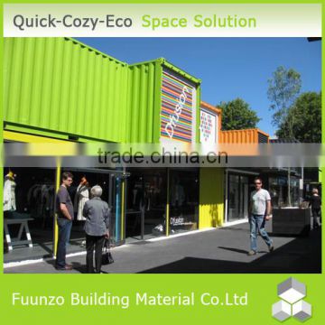 Galvanized Steel Structure Decorated Bamboo Prefabricated House