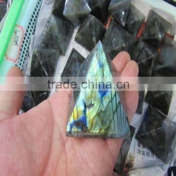 Natural Labradorite Gemstone Pyramids