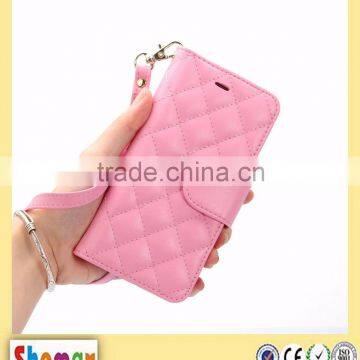 China Suppliers Shemax Magnetic Flip Folio Wallet Case For Wiko Fever 4g With Strap