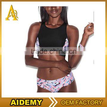 cheap custom made sexy ladies black sports bra