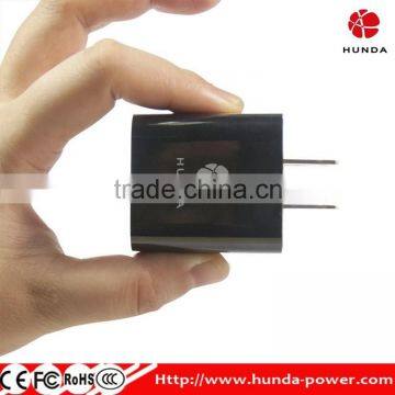 Shenzhen Factory Promotional Custom Logo 2 Port Dual usb 5V 2.4A Wall Charger-Black