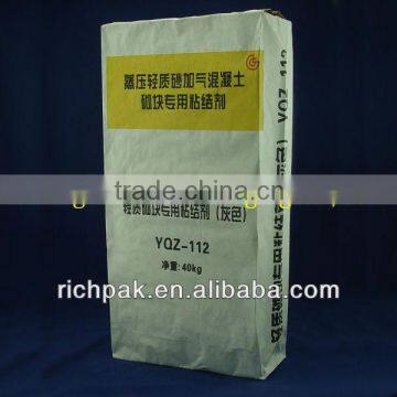 2016 good price/quality Mortar/cement/concrete kraft paper bag