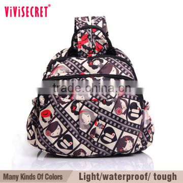 Vivisecret brand name designer cartoon printed sport small kids gym bag