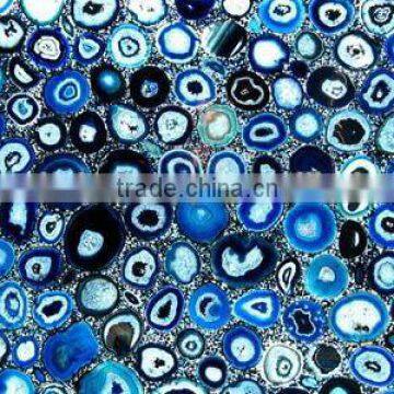 Backlit Stone Agate Slab , Semi Precious Gemstone Agate Slab photo-2