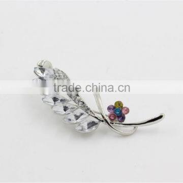Latest Brooch Flower Design Rhinestone Brooch Pin Gold/silver Fancy Brooch photo-3