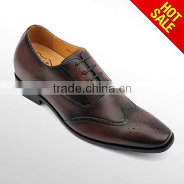 Top brand men leather shoe 2016 genuine leather shoes for men