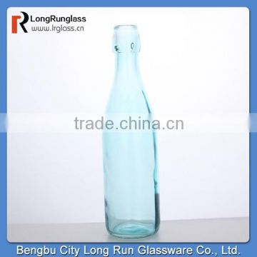 LongRun fashional light blue glass champagne bottle glass cup manufacter