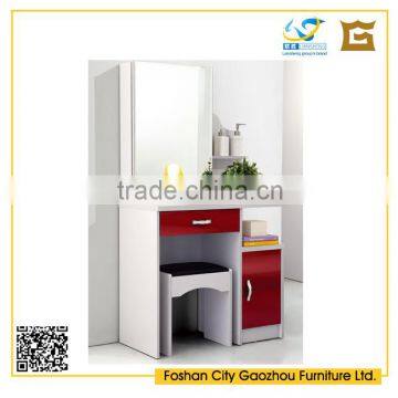 Hot Sale MDF Wood Dressing Table With Mirror and Dressing Stool