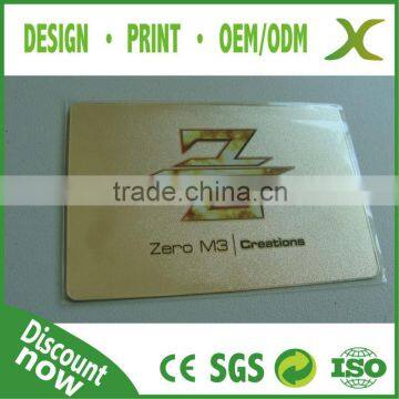 304 Stainless Steel metal membership card/ metal name card/stainless vip card