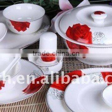 Porcelain Dinnerware Set,Rose Series