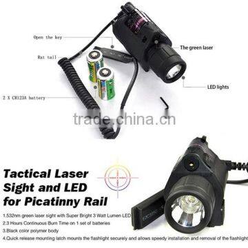 High Power Red Laser Gun Sight With LED Flashlight photo-6