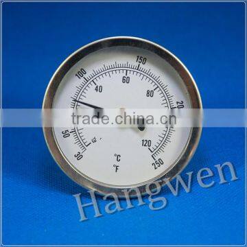 Industrial oven bimetal thermometer ss304