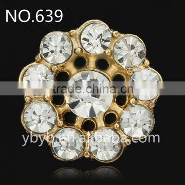 Decorative Apparel Pearl Rhinestone Button-639