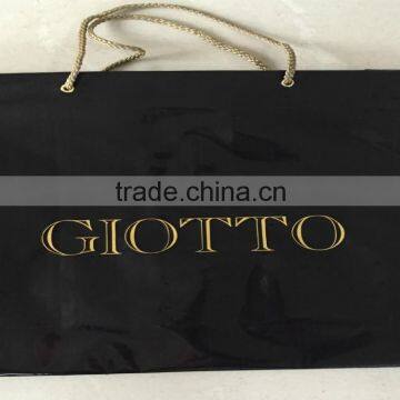 wholesale cusomized rope handle plastic shopping bag