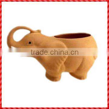 Lovely custom terracotta garden small elephant planter
