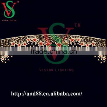 Street Christmas Decorative Fireworks Light Lamppost Motif Light photo-2