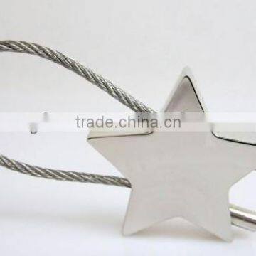 Wholesale fashion beautiful new design cheap star shape starfish keychain