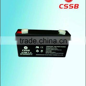 lead acid battery 6V1.3AH