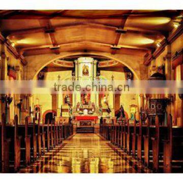 Gold church design photo frame