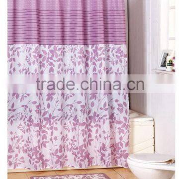 3PCS Bathroom Shower Curtain Set with Bathmat Rug