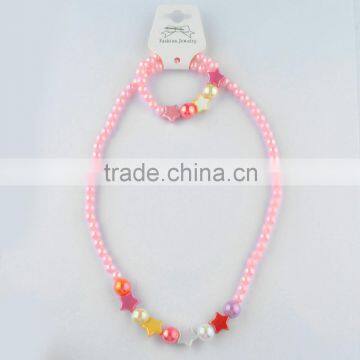 ABS Imitation Pearl Beads Necklace Set photo-3