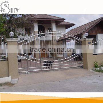 Top-selling modern wrought iron double entry doors