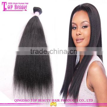 Cheap Price Yaki Human Hair Weave No Shedding No Tangle Peruvian Light Yaki Hair