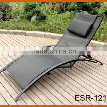 Lightweight Chaise Lounge Steel/Aluminium Frame