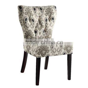 Low price Restaurant Furniture Side Chair Wooden Upholstered Dining Chair