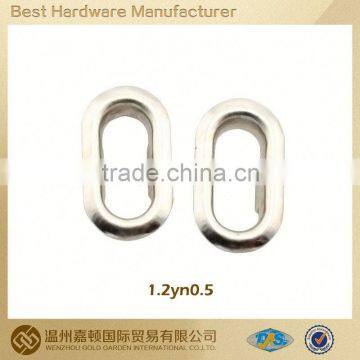 shiny Iron high quality metal groove buckle for garment