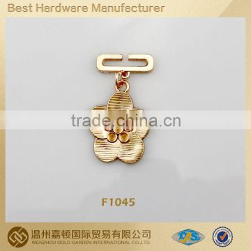 F1045 fashion peafowl design clothing accessory metal hang tag