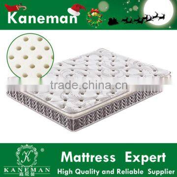 Queen size high quality general use relax pocket spring latex mattress