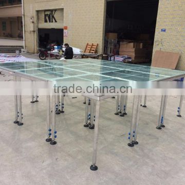 2017 modular glass stage& mobile stage&aluminum portable stage