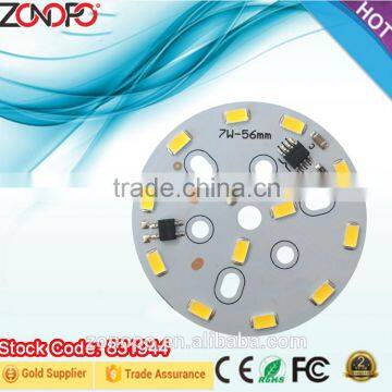 7w 56mm size smd driver ic led together led bulb down light with 2835 hight voltage led constant power ac led board