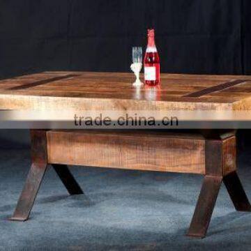 Iron wood dining table