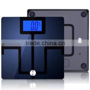 Large Scale With 4.3" Blue Screen Bluetooth 4.0 Body Analysis Function