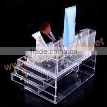 cosmetic stands display/acrylic makeup organizer/makeup organizer box