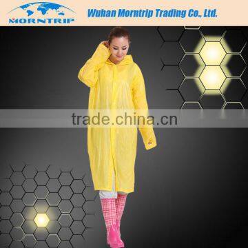 Best selling long PE disposable raincoat
