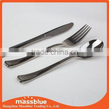 Disposable best quality 16cm plastic sliver spoons