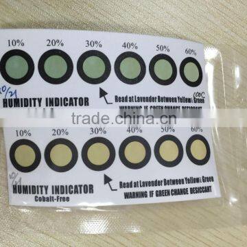 Cobalt free Halogen free PCB humidity indicator Card