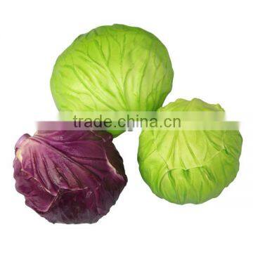 promotion price for artificial vegetable fake pu cabbage for decoration