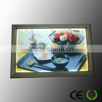 Fast Food Restaurant Wall Mount LED Backlit Aluminum Sign Board