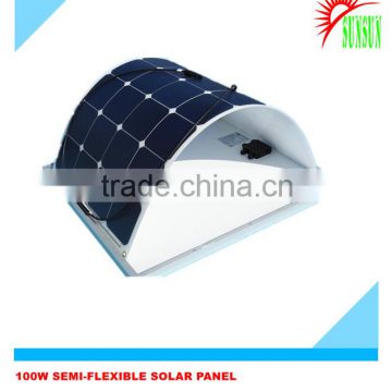 100W Sunpower cell Semi-flexible solar panel