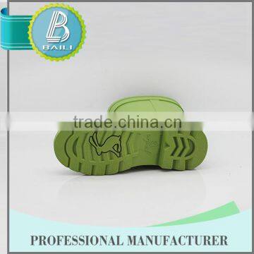 Customized Designs Latest Design Green Folding Rubber Rain Boots photo-3