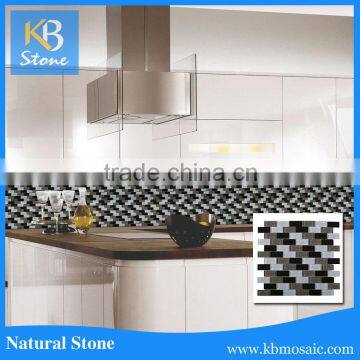 8mm thickness glass mosaic tiles for floor and wall