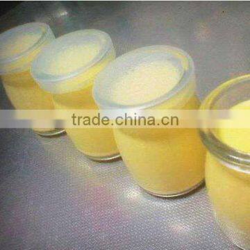 2014 100ml Mini Glass Pudding Bottle Milk Bottle With Plastic Cap